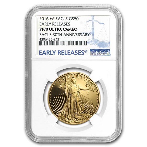 2016-W 1 oz Proof Gold American Eagle PF-70 NGC (ER) 2016-W 1 oz Proof Gold American Eagle PF-70 NGC (ER)